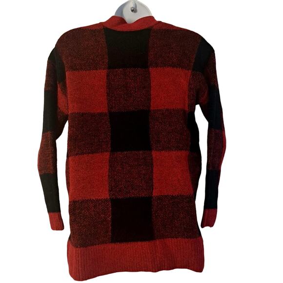 Style & Co Buffalo Check Cardigan - Picture 4 of 7